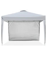 Yescom InstaHibit 10x10 Ft Pop Up Canopy with Sidewall & Bag Party Tent Outdoor Shelter