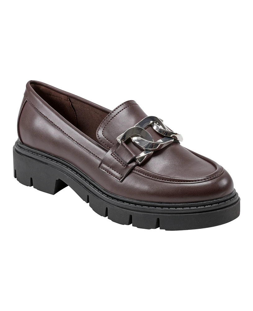 Marc Fisher Women's Corel Slip-On Almond Toe Casual Loafers