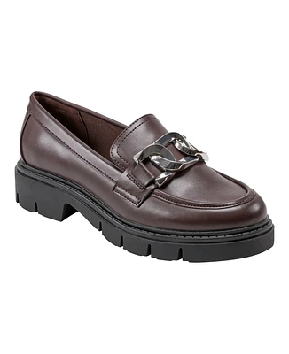 Marc Fisher Women's Corel Slip-On Almond Toe Casual Loafers