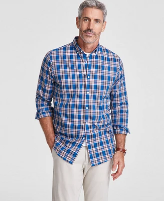 Club Room Men's Tonno Plaid Poplin Shirt, Created for Macy's