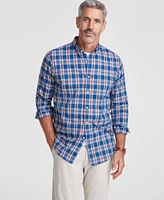 Club Room Men's Tonno Plaid Poplin Shirt, Created for Macy's