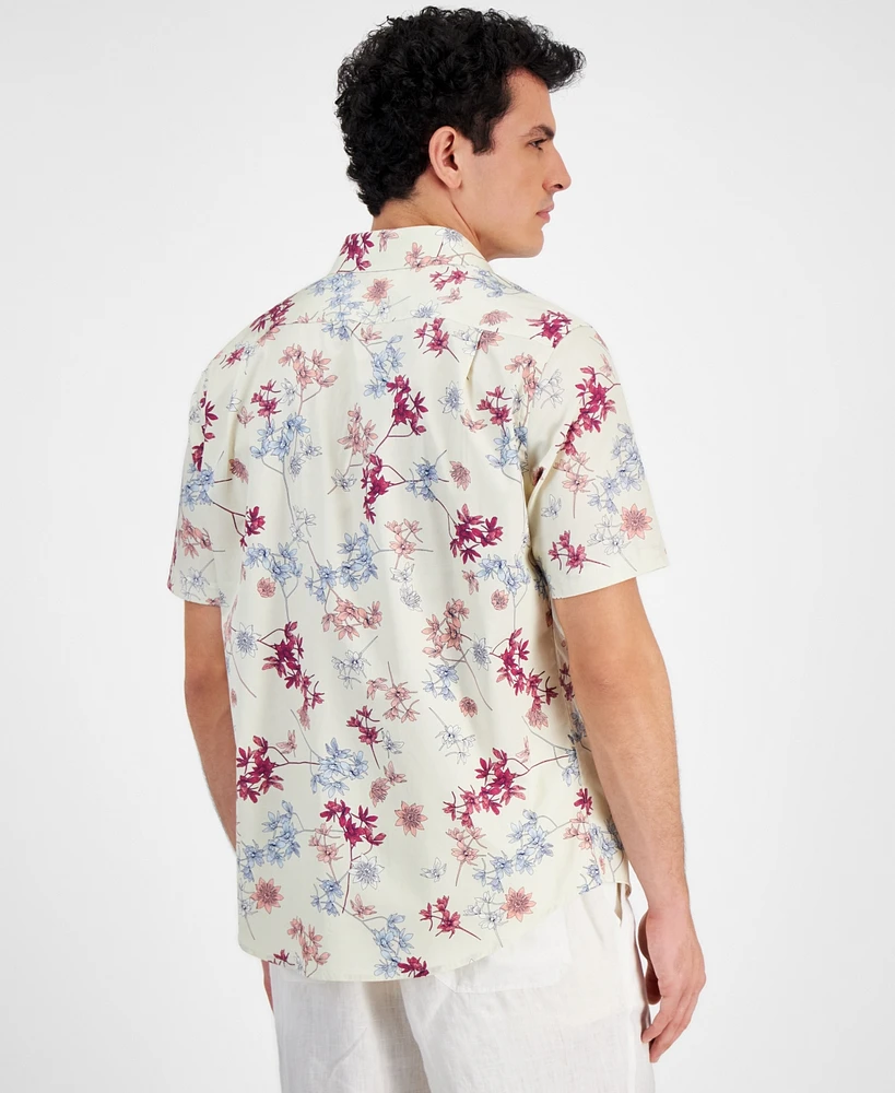Club Room Men's Woven Floral Shirt, Created for Macy's