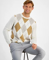 Club Room Men's Argyle Merino Sweater, Created for Macy's