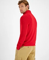 Club Room Men's Quarter-Zip Textured Cotton Sweater, Created for Macy's