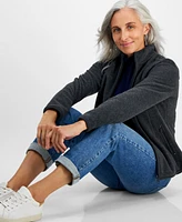 Style & Co Petite Polar Fleece Zip-Front Jacket, Created for Macy's