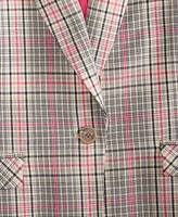 On 34th Women's Plaid Boyfriend Blazer, Created for Macy's