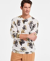 Club Room Men's Harrison Regular-Fit Floral Cashmere Sweater, Created for Macy's