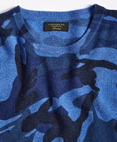 Club Room Men's Printed Camo Cashmere Sweater, Created for Macy's