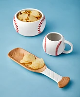 Godinger Baseball Bowl & Platter Set