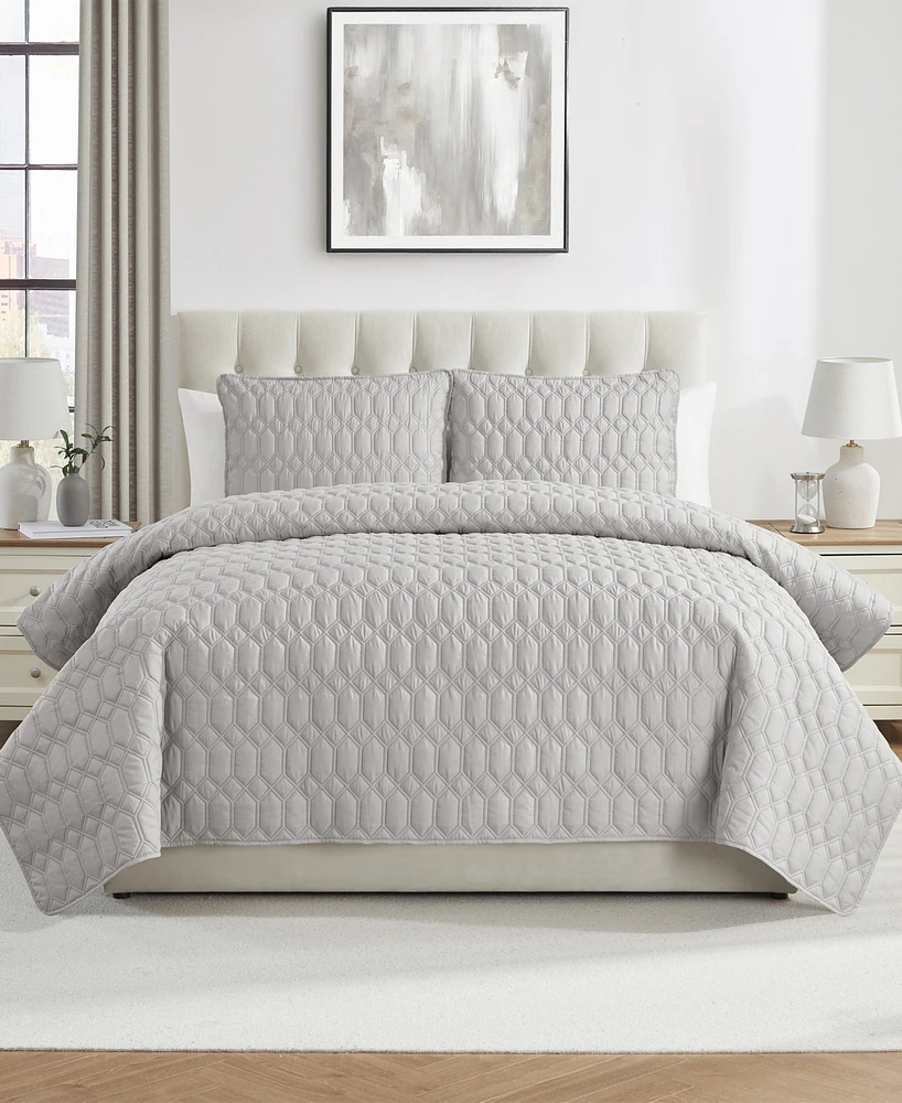 Vcny Home Diamond 3-Piece Quilt Set