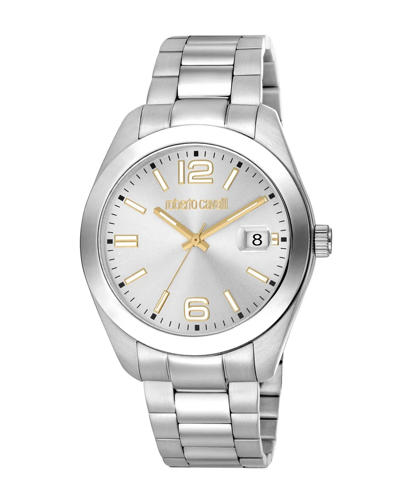 Roberto Cavalli Men's Classic Silver Dial Watch - RC5G051M0015