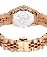 Roberto Cavalli Women's Quartz Rose-Gold Stainless Steel Watch 28mm