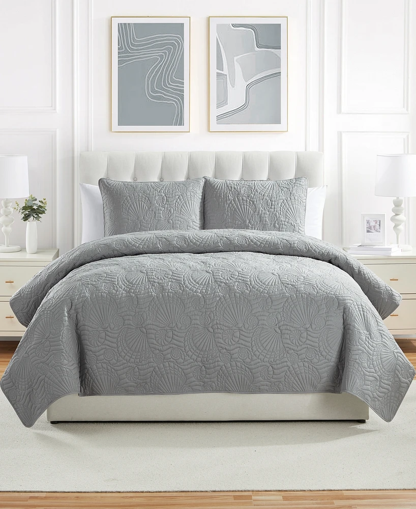 Vcny Home Ocean 3-Piece Quilt Set, King