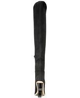 Aaj By Aminah Women's Indigo Over-The-Knee Dress Boots