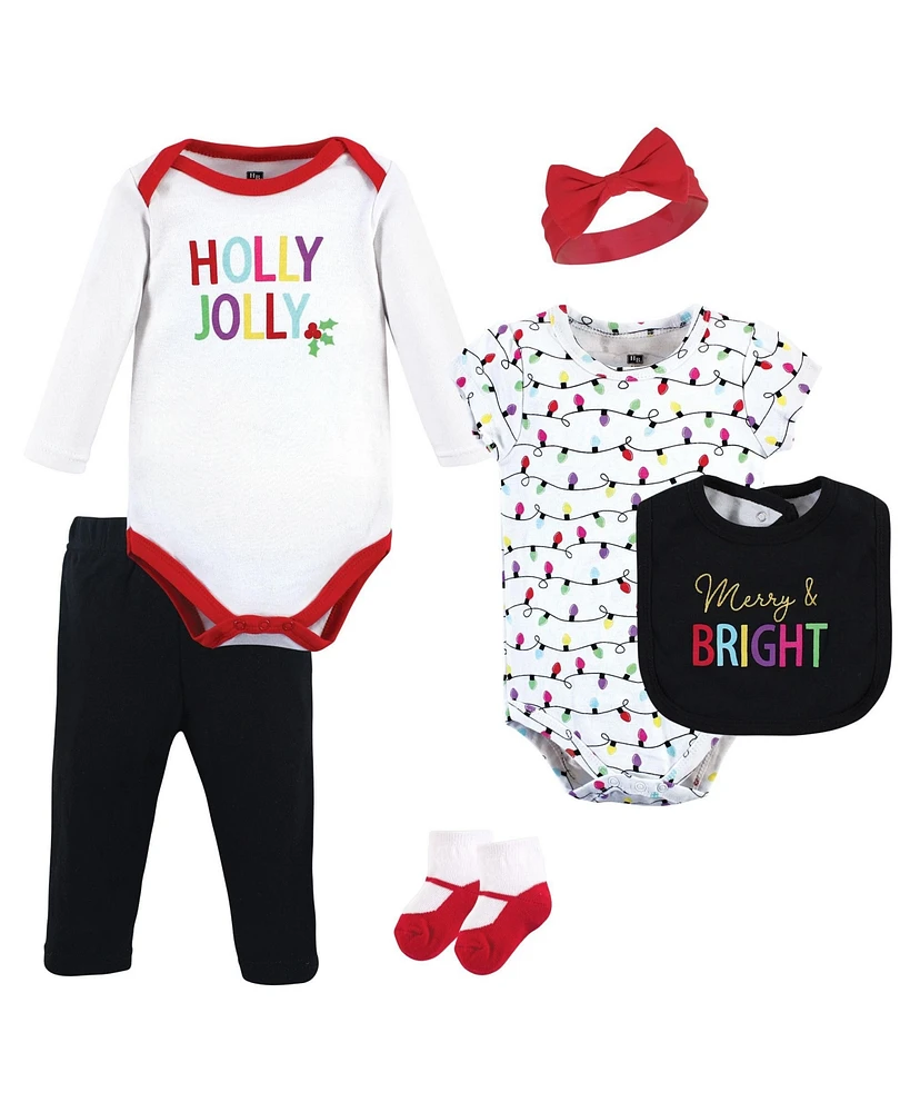 Hudson Baby Baby Girls Cotton Layette Set