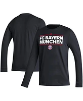 Adidas Men's Black Bayern Munich Dassler Long Sleeve T-Shirt