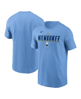 Nike Men's Light Blue Milwaukee Brewers City Connect T-Shirt