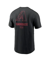 Nike Men's Black Arizona Diamondbacks Large Logo Back Stack T-Shirt