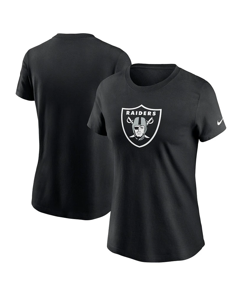 Nike Women's Black Las Vegas Raiders Primary Logo T-Shirt