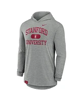 Nike Men's Heather Gray Stanford Cardinal Blitz Hoodie Long Sleeve T-Shirt