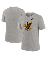 Nike Men's Heather Gray Iowa Hawkeyes Blitz Evergreen Legacy Primary Tri-Blend T-Shirt