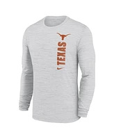 Nike Men's White Texas Longhorns 2024 Sideline Velocity Performance Long Sleeve T-Shirt