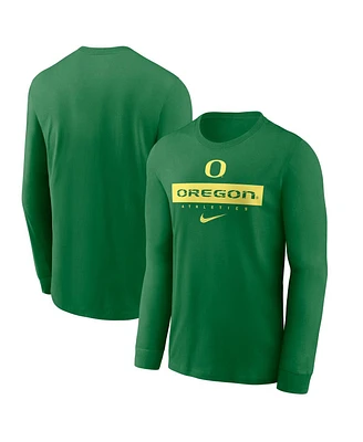 Nike Men's Green Oregon Ducks 2024 Sideline Legend Performance Long Sleeve T-Shirt