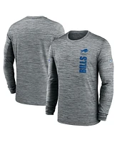 Nike Men's Gray Buffalo Bills 2024 Sideline Velocity Performance Long Sleeve T-Shirt