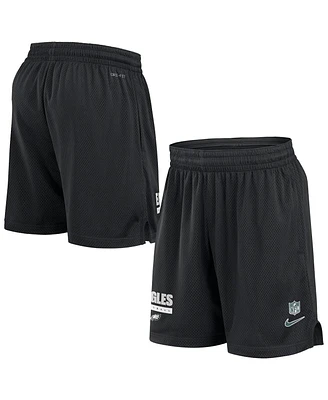 Nike Men's Black Philadelphia Eagles 2024 Sideline Performance Mesh Shorts