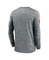 Nike Men's Gray San Francisco 49ers 2024 Sideline Velocity Performance Long Sleeve T-Shirt