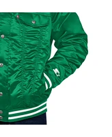 Levi's x Starter Men's Green Philadelphia Eagles Silver Tab Trucker Full-Snap Jacket