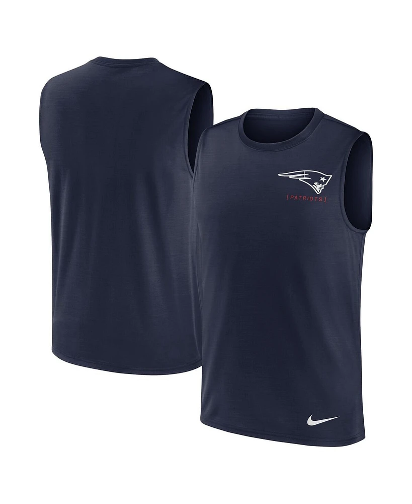 Nike Men's Navy New England Patriots Muscle Tank Top