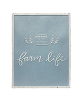 Slickblue Metal Farm Life Sentiment Sign (Set of 2)