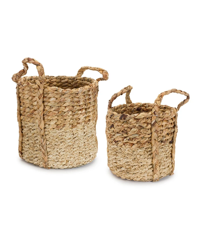 Slickblue Seagrass Basket Set - Natural Woven Storage Baskets