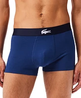 Lacoste Men's 3pk. Regular-Fit Stretch Trunk Underwear