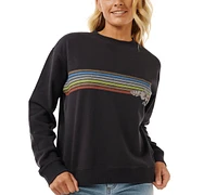 Rip Curl Juniors' Hoffman Relaxed Crewneck Fleece Sweatshirt