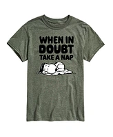 Hybrid Apparel Peanuts Nap Mens Short Sleeve Tee