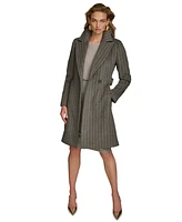 Donna Karan New York Women's Belted Notched-Collar Wrap Coat