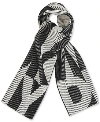 Dkny Women's Ribbed Intarsia Loop Scarf