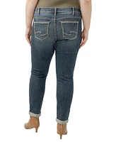 Silver Jeans Co. Plus Girlfriend Mid Rise Skinny Leg