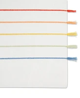 Design Imports Stripe Tassel Placemat Set of 4