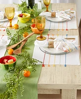 Design Imports Stripe Tassel Placemat Set of 4