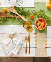 Design Imports Stripe Tassel Placemat Set of 4