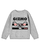 Gremlins Boys Gizmo Collage Art Heather Grey Long Sleeve Shirt