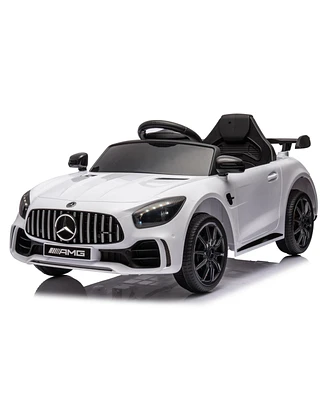 Yescom 12V Ride on Car Mercedes Benz Amg Sports Car with Remote Control, White