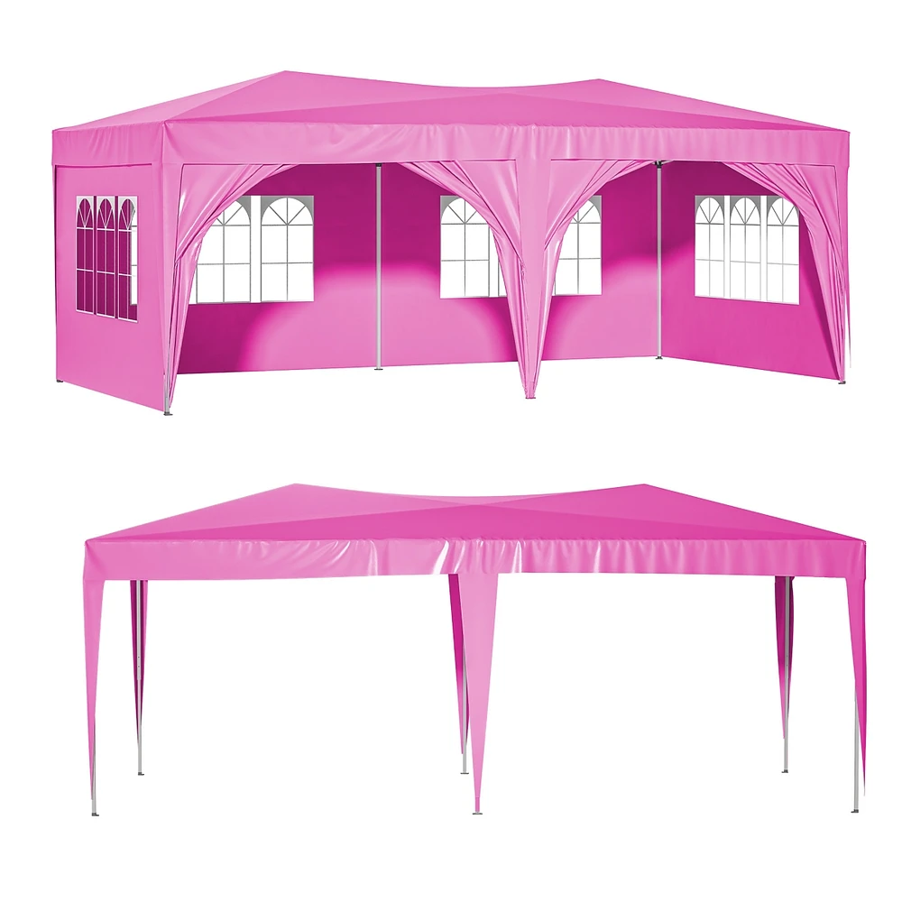 Simplie Fun 10x20 Canopy Tent with Adjustable Height and Removable Sidewalls