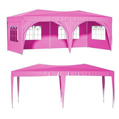 Simplie Fun 10x20 Canopy Tent with Adjustable Height and Removable Sidewalls