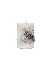 Slickblue Led Birch Designer Candle with Remote (Set of 2)