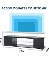 Streamdale Furniture 70" Tv Stand with Drawer & Side Cabinet