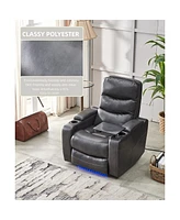 Streamdale Furniture Power Reclining Chair Gray Color